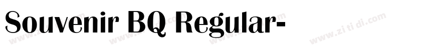 Souvenir BQ Regular字体转换